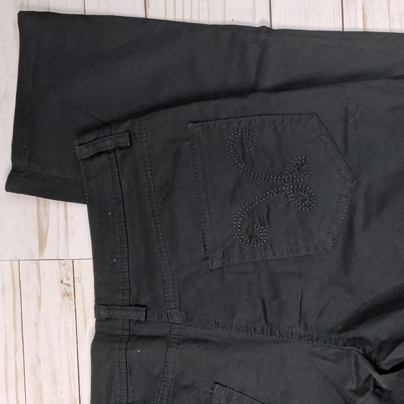 Bogari Designed in Italy Casual Cotton Pants Black Size 4 - Picture 6 of 11